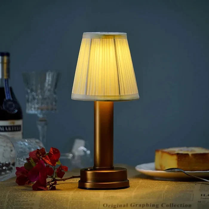 Stoff-Tischlampe