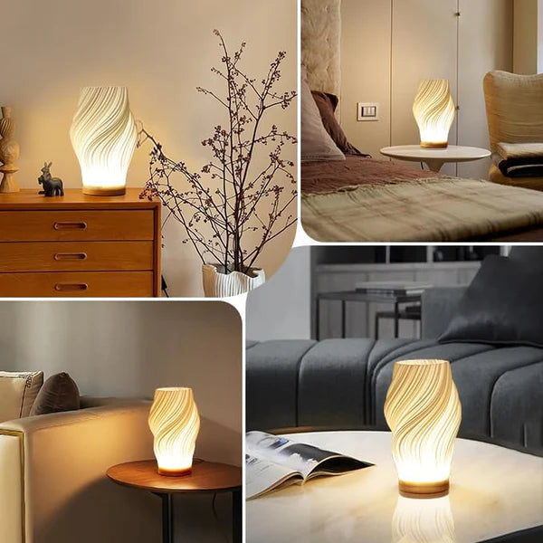 Skulpturale dimmbare LED-Tischlampe