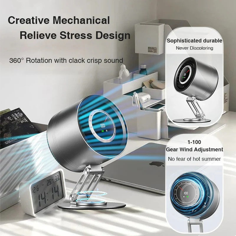 Drehbarer Legierungs-Schreibtischventilator