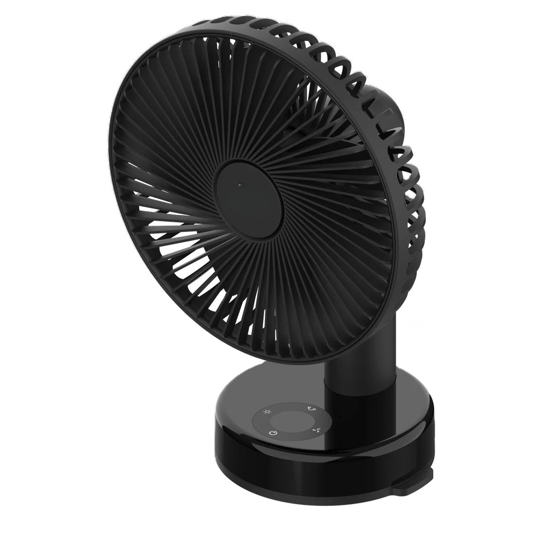 Klemmventilator mit LED-Lichtbasis & Smart-Touch-Display